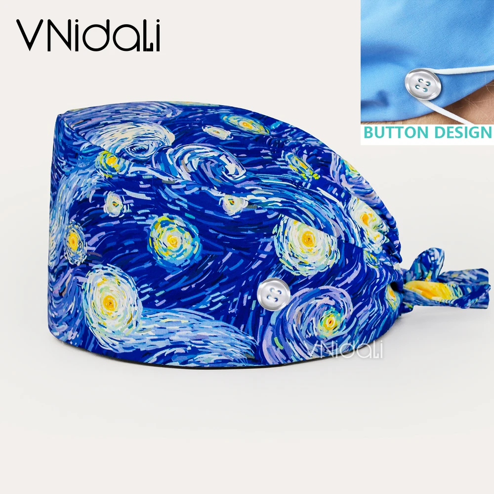 Medical Health Lab - Print Scrubs Hats Laboratory Operator Cap